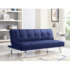 Serta Rane Collection 3-Seat Multi-function Upholstery Sofa, Navy Blue