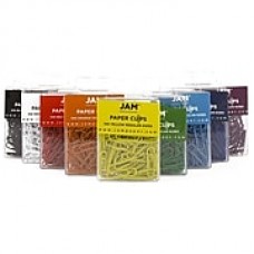 JAM Paper® Colored Standard Paper Clips, Small, Assorted Paperclips, 9 packs of 100 clips, 900/pack (221812620)