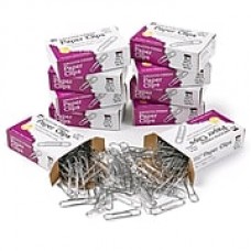 Charles Leonard #1 Gem Paper Clips, 100/Box