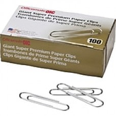 OIC® Jumbo Super Premium Paper Clips, Smooth, 1,000/Pack