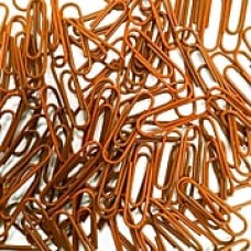 JAM Paper® Colored Standard Paper Clips, Small, Orange Paperclips, 50,000/carton (371332134)