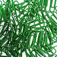 JAM Paper® Colored Standard Paper Clips, Small, Green Paperclips, 50,000/carton (371332133)