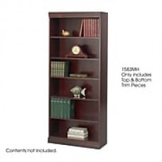 Safco Baby 30"W Solid Wood Bookcase Trim Kit, Mahogany (1583MH) (1583MH)