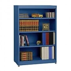 Sandusky® Elite 52" 4-Shelf Radius Edge Steel Stationary Bookcase, Blue (BA3R361852-06)