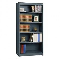 Sandusky® Elite 72" 5-Shelf Radius Edge Steel Stationary Bookcase, Charcoal (BA4R361872-02)