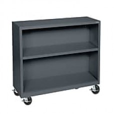 Sandusky® Elite 36" 2-Shelf Welded Mobile Bookcase, Charcoal (BM10361830-02)