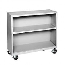 Sandusky® Elite 36" 2-Shelf Welded Mobile Bookcase, Dove Gray (BM10361830-05)