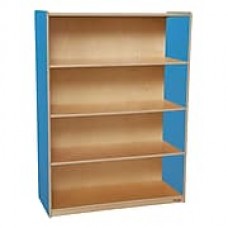 Wood Designs Storage 36'' 3-Shelf Bookcase, Blue (WD12900B)