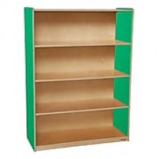 Wood Designs Storage 36'' 3-Shelf Bookcase, Green (WD12900G)