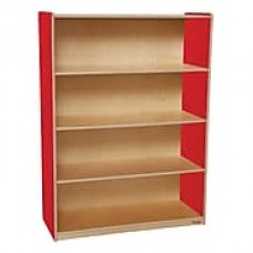 Wood Designs Storage 36'' 3-Shelf Bookcase, Red (WD12900R)