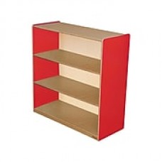 Wood Designs Storage 36'' 3-Shelf Bookcase, Red (WD12936R)