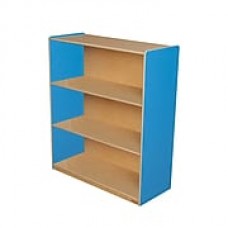 Wood Designs Storage 36'' 3-Shelf Bookcase, Blue (WD12942B)