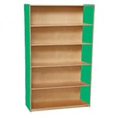 Wood Designs Storage 36'' 4-Shelf Bookcase, Green (WD12960G)