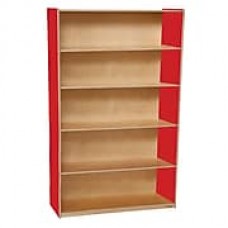 Wood Designs Storage 36'' 4-Shelf Bookcase, Red (WD12960R)