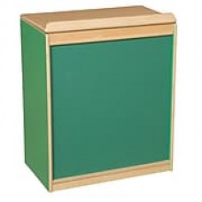 Wood Designs Literacy 24'' 1-Shelf Bookcase, Green (WD34100G)