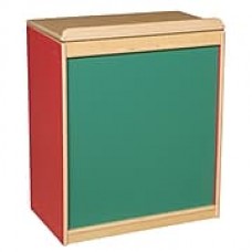 Wood Designs Literacy 24'' 1-Shelf Bookcase, Red (WD34100R)