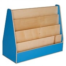 Wood Designs Literacy 30'' 4-Shelf Bookcase, Blue (WD34200B)