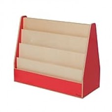 Wood Designs Literacy 30'' 4-Shelf Bookcase, Red (WD34200R)