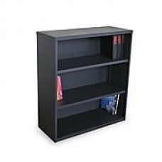 Marvel® Ensemble® 40" x 36" x 14" Three Shelf Bookcase, Dark Neutral