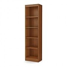 South Shore™ Axess Laminated Particleboard 5-Shelf Narrow Bookcase, Chocolate