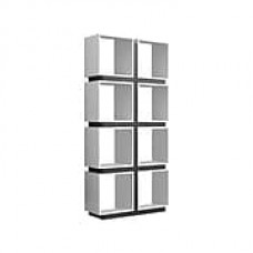 Monarch Specialties Inc. I 7076 71" Bookcase, White/Gray