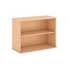 Bush Business Furniture 30H 2 Shelf Bookcase, Natural Maple (BK3036AC)