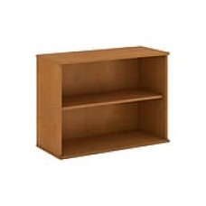 Bush Business Furniture 30H 2 Shelf Bookcase, Natural Cherry (BK3036NC)