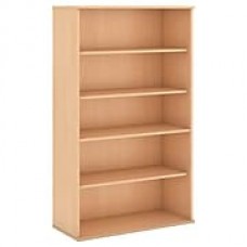 Bush Business Furniture 66H 5 Shelf Bookcase, Natural Maple (BK6636AC)