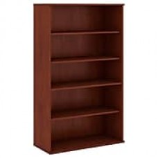 Bush Business Furniture 66H 5 Shelf Bookcase, Hansen Cherry (BK6636HC)