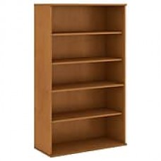 Bush Business Furniture 66H 5 Shelf Bookcase, Natural Cherry (BK6636NCFA)