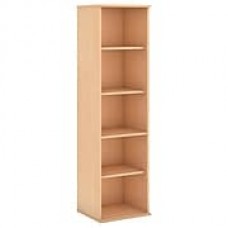 Bush Business Furniture 66H 5 Shelf Narrow Bookcase, Natural Maple (BK6618AC)