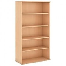 Bush Business Furniture 72H 5 Shelf Bookcase, Natural Maple (BK7236AC)