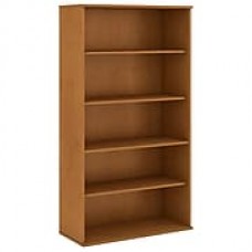 Bush Business Furniture 72H 5 Shelf Bookcase, Natural Cherry (BK7236NC)