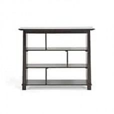 Baxton Studio Havana Short Modern Bookcase, Dark Brown