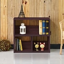 Way Basics Eco Friendly Collins Cubby Bookcase, Organizer and Storage Shelf, Espresso Wood Grain