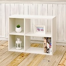 Way Basics Eco-Friendly 2 Shelf Chelsea Bookcase (under desk storage), White