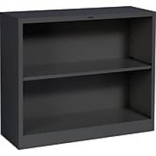 HON Brigade Steel Bookcase, 2 Shelves, 34-1/2"W, Black Finish NEXT2018 NEXT2Day