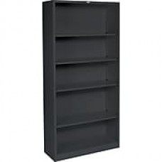 HON Brigade Steel Bookcase, 5 Shelves, 34-1/2"W, Black Finish NEXT2018 NEXT2Day