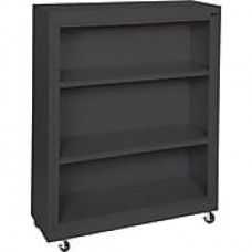 Sandusky 48" 3-Shelf Metal Mobile Bookcase, Black (BM20361842-09)