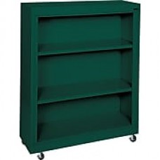 Sandusky 48" 3-Shelf Mobile Bookcase, Green (BM20361842-08)