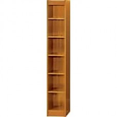 Safco Workspace 12'' 6-Shelf Bookcase, Oak (1511MOC)