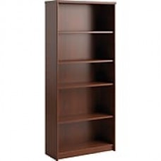 Bush Business Envoy 30W 5 Shelf Bookcase, Hansen Cherry