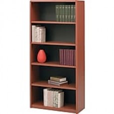 Safco® Value Mate® 5-Shelf Steel Bookcase, Cherry