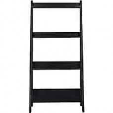 Bush Furniture Alamosa Ladder Bookcase, Classic Black (MY72716-03)