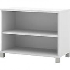 Pro-Linea 2-shelf bookcase in White