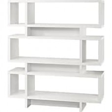 Monarch Specialties Bookcase, 55"H White Modern Style (I 2532)