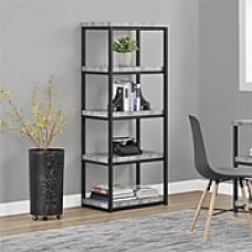 Ashlar Bookcase, Gray/Black (9667096COM)