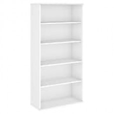 Bush Business Furniture Studio C 5 Shelf Bookcase - Installed, White  (SCB136WHFA)