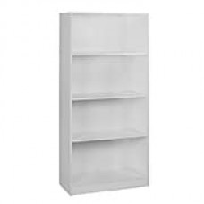 Regency Seating Niche Mod 3 Shelf 65"H Bookcase, White Wood Grain (NBC6530WH)