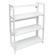 Lipper International® 3-Shelf 38" Bookcase, White (517W)